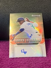 2022 PANINI PRIZM DRAFT PICKS BASEBALL EDDYS LEONARD PROSPECT SILVER PRIZM AUTO