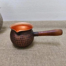 Copper Tea Pot Tea Lovers Gift with Side Handle Tea Infuser Teapot for Home