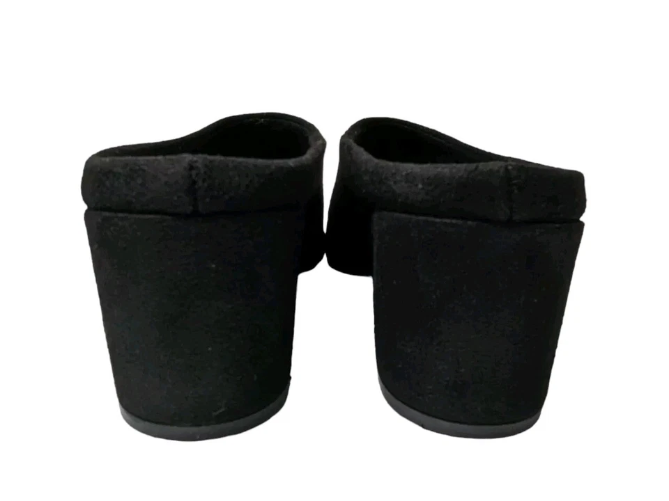 Allegra K Women's Pointed Toe Slip On Block Heel Slide Mules Size 5.5 VERY CLEAN - Image 3 of 4