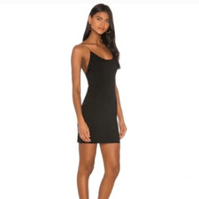 Alice + Olivia Women’s 10 Black Nelle Fitted Mini Sleeveless Dress Stretch