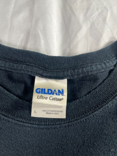 T-shirt vintage Gildan stampa grafica grande Black Mark's corpo e vernice personalizzata - Foto 4 di 13