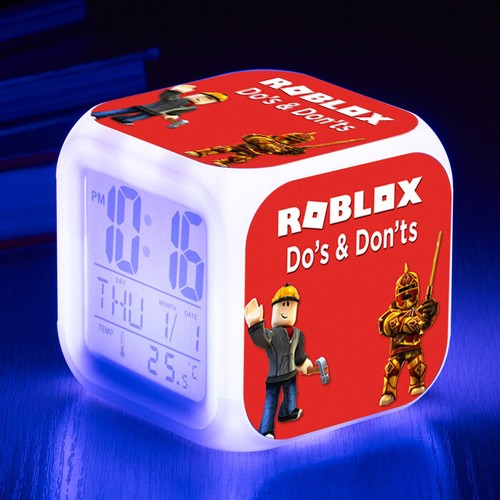 SALE Cartoon Alarm Clock 7 Color Changing Night Light Alarm Clock Kids Toy Gift - Picture 32 of 48