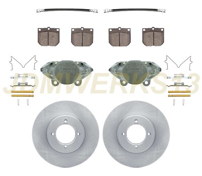 BRAKE REBUILD KIT Calipers Rotors Pads Lines for NISSAN S30 DATSUN 240Z 70 - 73