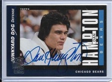 2004 TOPPS ALL-TIME FAN FAVORITES DAN HAMPTON AUTO SIGNED #DH CHICAGO BEARS