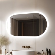 Oval Badspiegel mit Beleuchtung Spiegel Dimmbar In voller Länge Kosmetikspiegel