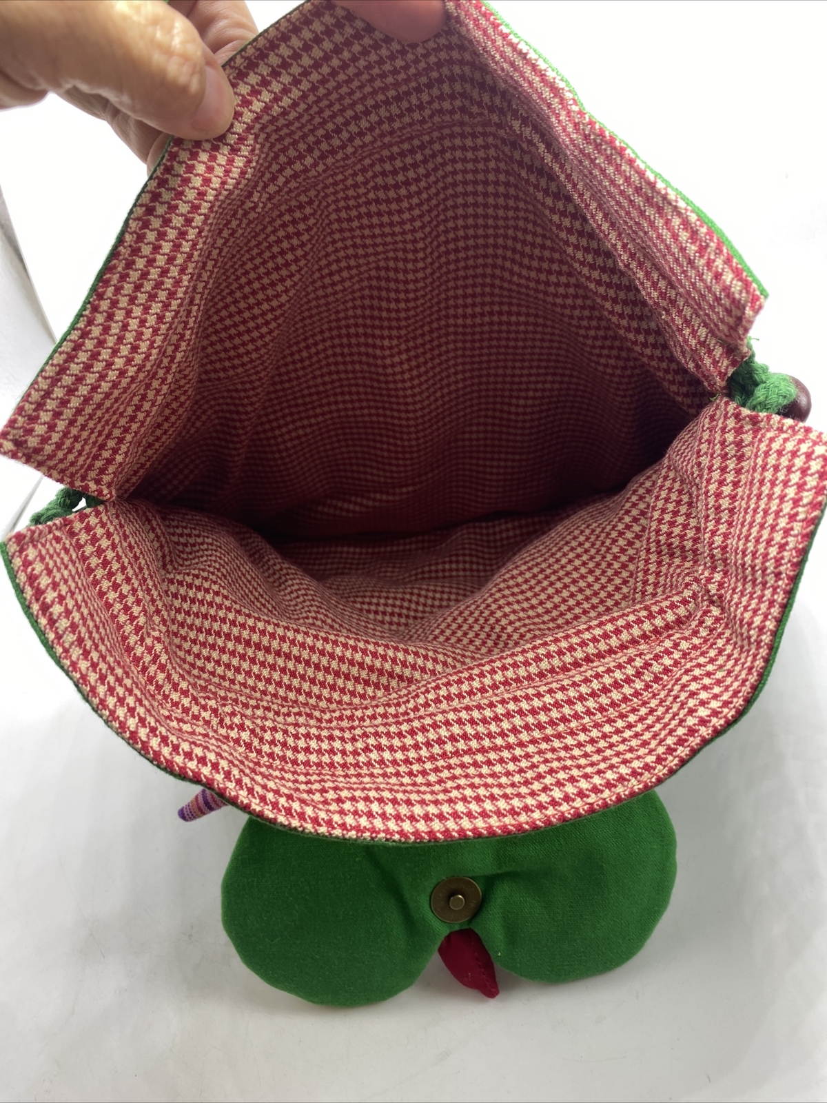 Handmade Boho Owl Patchwork Multi-Color Back Pack… - image 9