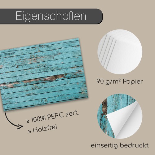 100 Tischsets mit blauer Holzoptik I dv_042 I DIN A3 I Platzsets Platzdecken - Bild 4 von 7