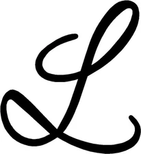 Laverne Style "L"  3" Vinyl Decal Sticker 