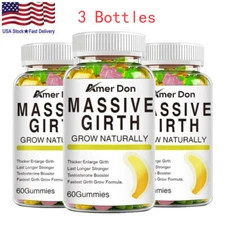 Penis-enlarger New Gain 12" Growth Gummies Faster Growth Testosterone 180 Gummy