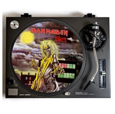 IRON MAIDEN Turntable Slipmat for Vinyl Records 12" DJ Slip Mat Heavy Metal lps