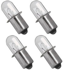Dewalt 18/28/36 Volt Flashlight Replacement Bulbs - 2 Packs of 2 - 4 Total Bulbs