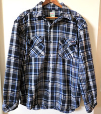 Vintage Dickies Flannel Shirt Men s XL Heavyweight Plaid 100 Cotton Y2K READ