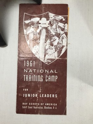 1961 National Training Camp for Junior Leaders Schiff Reservation BSA Paperwork