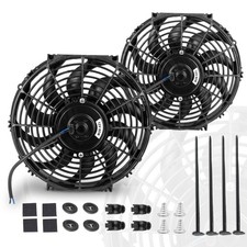 12 Inch 12 Black Universal Electric Radiator Slim Fan 12V 80W High Perfor