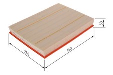 Luftfilter Motorluftfilter 353Mm f&uuml;r Mercedes Sprinter VW Crafter 30-35 18-21