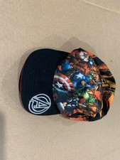 Authentic Marvel Avengers Youth Hat Snapback Cap Black Red One Size Fits Most