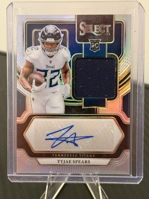 2023 Panini Select - Rookie Signature Memorabilia Tyjae Spears #RSM-TSP