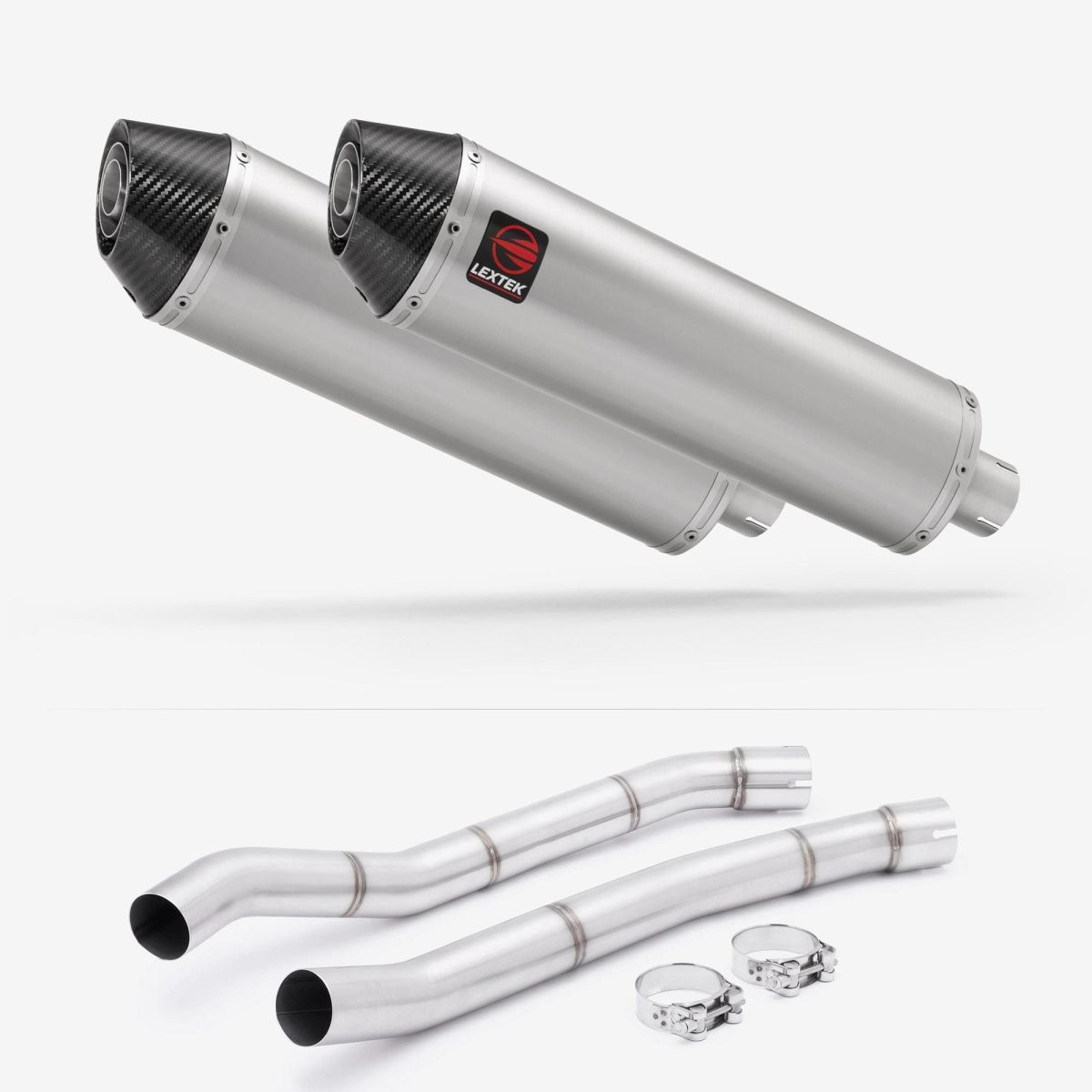 Lextek Slip-on Stainless Steel 400mm Exhaust for Kawasaki ZZR1400 12-19