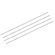 4pcs Stainless Steel Round Rods Solid Shaft Rods 4mm x 400mm for DIY Craft