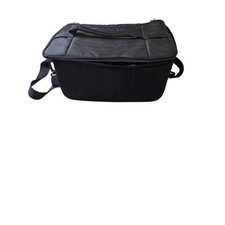 Padded Camera Shoulder Bag Charcoal Gray Adjustable Dividers Gear Case