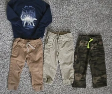 Lot 4 Piece Toddler Jogger/Pants Mixed Brands,size 2T.