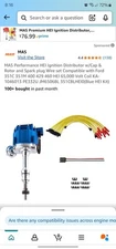 Performance HEI Ignition Distributor w/Cap & Rotor and Spark plug WiresSEEDETAIL