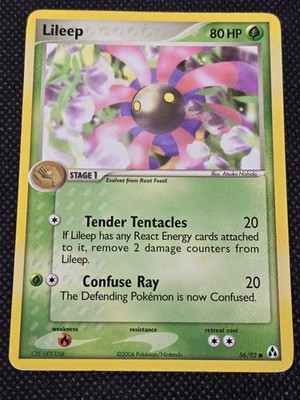 Lileep 56/92 Common Pokemon Legend Maker LP -- L10
