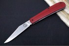 White River Knives Trailhead Trapper Slipjoint Custom - Red G-10 Handle / Trappe