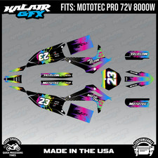 Graphics Kit for MotoTec Pro 72v 8000W (All Years) Splash Series - RAINBOW