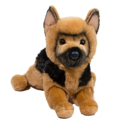 Douglas General German Shepherd Dog Plush 12" (30 cm) Long, Black / Tan - Image 1 of 4