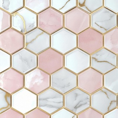 IVN 10-Pack 12x12 Inch Marble Gold Vein Peel And Stick Floor Tiles – Self-Adhesive Vinyl Flooring Stickers For Vanity, Bedroom & Powder Room