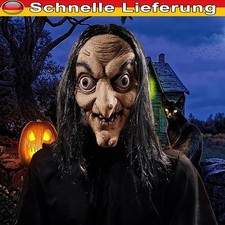 Halloween Gruselige Hexenmaske Alte Frau Hexe Maske Realistische Hexen Maske