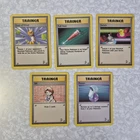 Pokemon TCG Base Set 2 Trainer Card Lot of 5 Vintage WoTC Cards C1