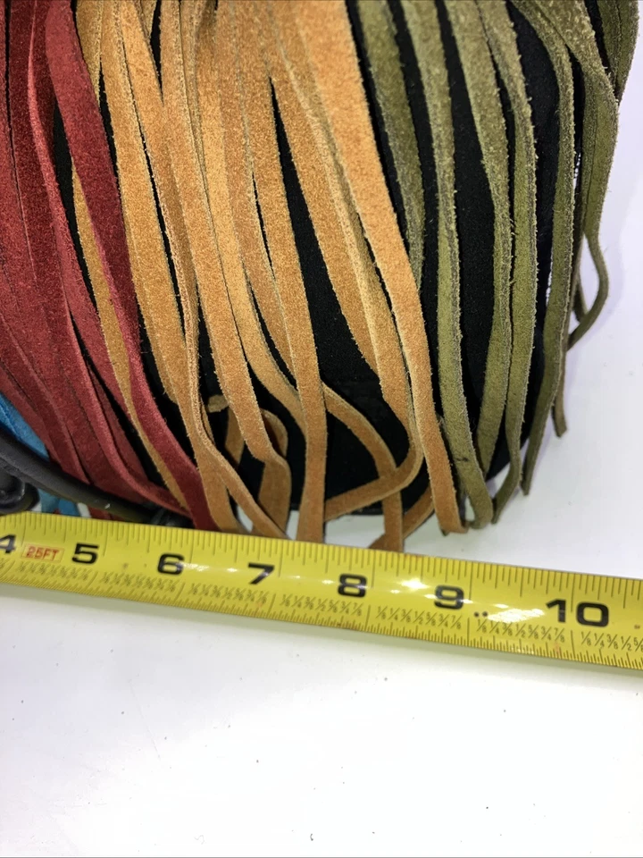 Bolso cubo Patricia Nash Elisa gamuza flecos cordón con bolsa antipolvo Foto 4 de 4