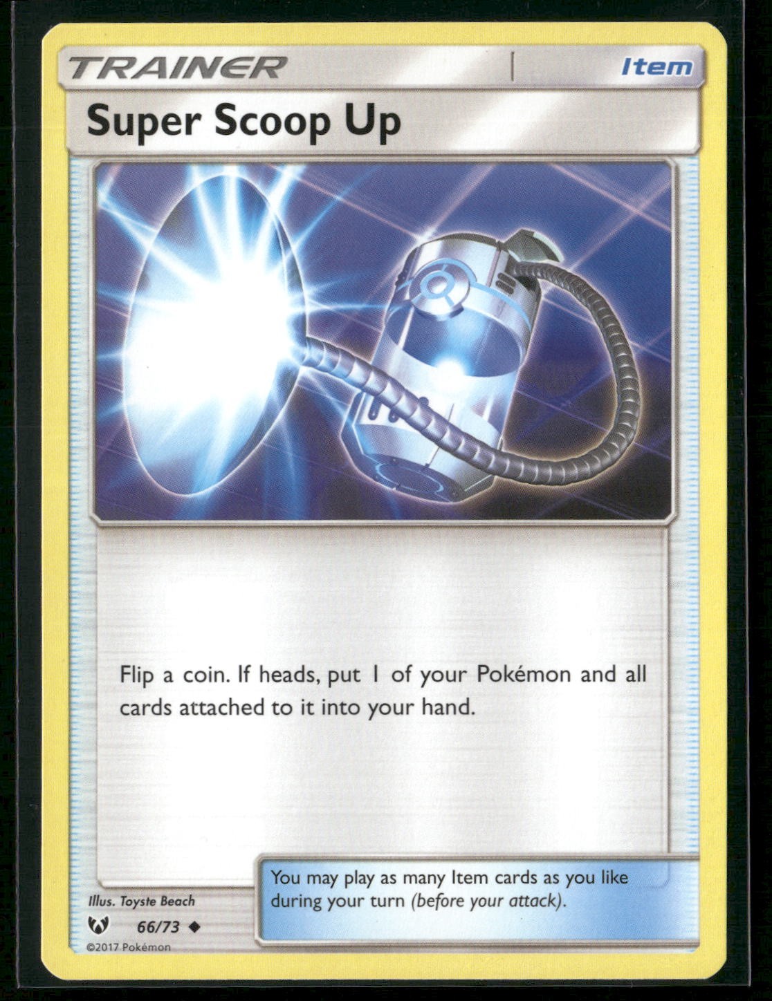Super Scoop Up 66/73 Shining Legends NM Pokemon