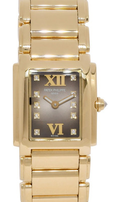 Patek Philippe Twenty~4 Yellow Gold & Diamond Dial Ladies Watch 24 4907/1J