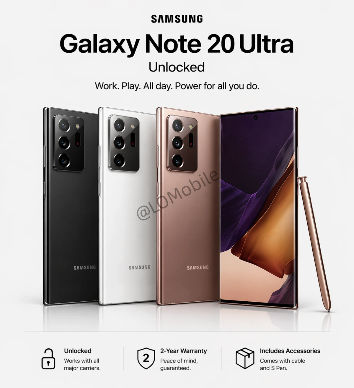 🔥NEW SEALED🔥 SAMSUNG GALAXY NOTE 20 ULTRA 128GB FACTORY UNLOCKED Smartphone