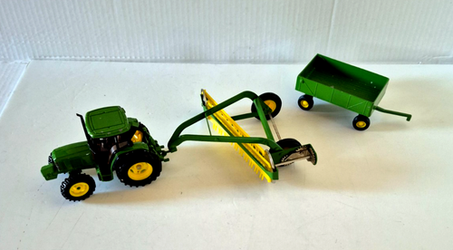 Ertl John Deere 1/16 scale tractor Hay Rake # 5 & wagon | eBay