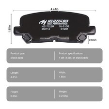 Kit De Frenos Delanteros Para Honda Odyssey 2005-2010 - Discos Perforados Y Ranurados Con Pastillas De Cerámica