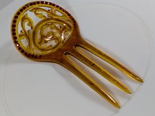 Vintage Apple Juice Art Deco Decorative Hair Comb