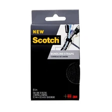 Scotch Bundling Wraps & Straps: 1/4 in. width (Black)