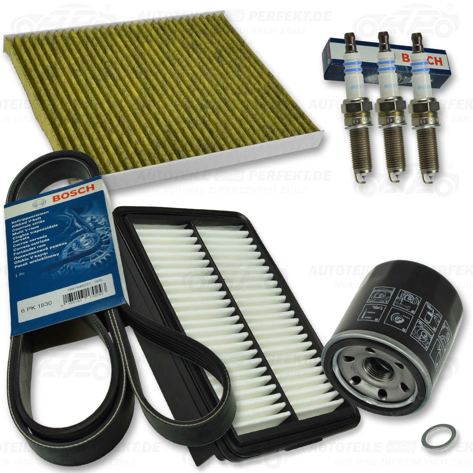 Filtersatz Wartungskit Inspektion Xxl (Ab) Hyundai I30 1,0 T-Gdi Ab 2017-image