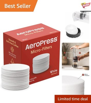 350 Biodegradable Coffee Filters - Chlorine-Free Micro-Filter for Perfect Brews