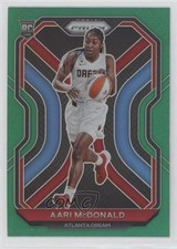 2021 Panini Prizm WNBA Green Prizm Aari McDonald #91 0b3