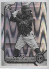 2022 Bowman Draft Chrome Black & White RayWave Refractor Ryan Reckley 0w9d