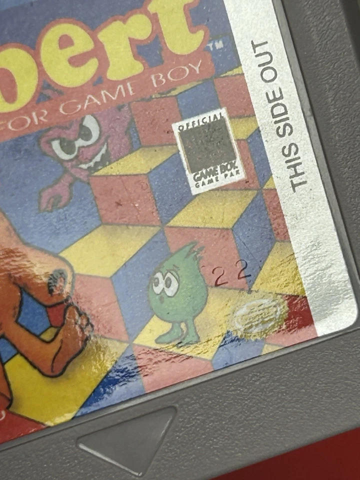 Q-Bert Nintendo Game Boy Cartridge ONLY TESTED Authentic - Image 3 of 3