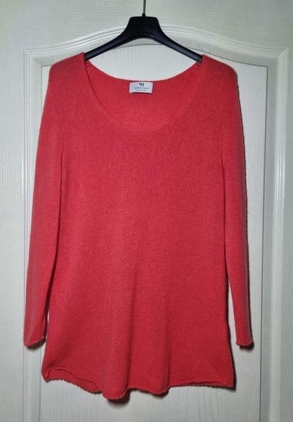 Women Peter Hahn Sweater Coral Cashmere 36 / S / #C8V2