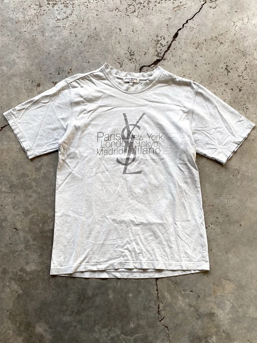 YSL ロゴTシャツ Sサイズ ベロアロゴ 美品 楽天市場】サンローラン（柄ロゴ）（Tシャツ・カットソー｜トップス