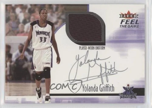 2001 Fleer Ultra WNBA Feel The Game Yolanda Griffith HOF