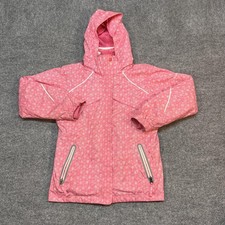 Columbia Ski Jacket Girls 10/12 Pink Geometri...